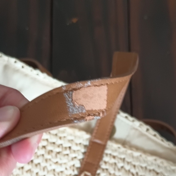 Style And Co Woven American Flag Tote Bag Purse Beach USA - Picture 9 of 9